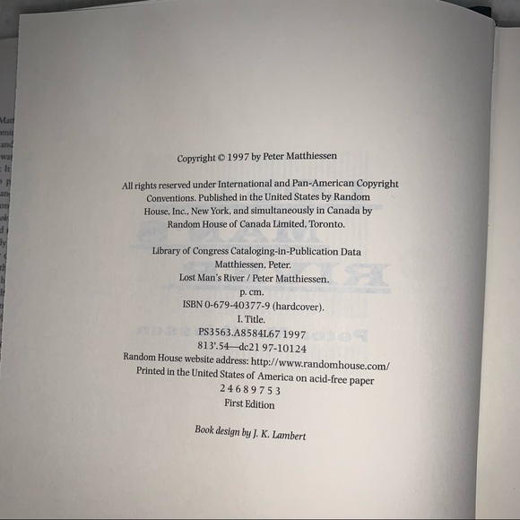 Lost Man’s River by Peter Matthiessen 1997 - Picture 6 of 14